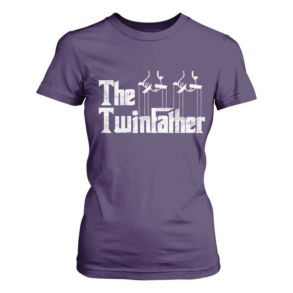 The Twinfather T Shirt For Women Funny Dad Of Twins Fathers Day TS11 Purple Print Your Wear