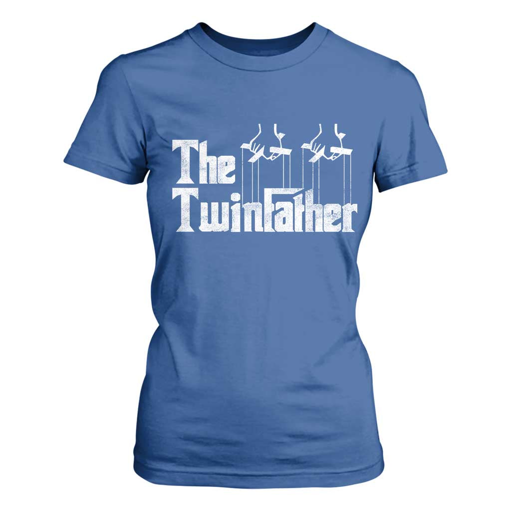 The Twinfather T Shirt For Women Funny Dad Of Twins Fathers Day TS11 Royal Blue Print Your Wear