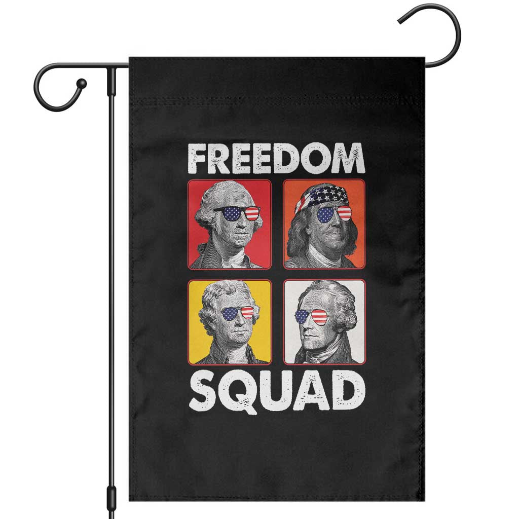 Freedom Squad Founding Fathers Garden Flag American Revolution 4th of July TS11 Black Print Your Wear
