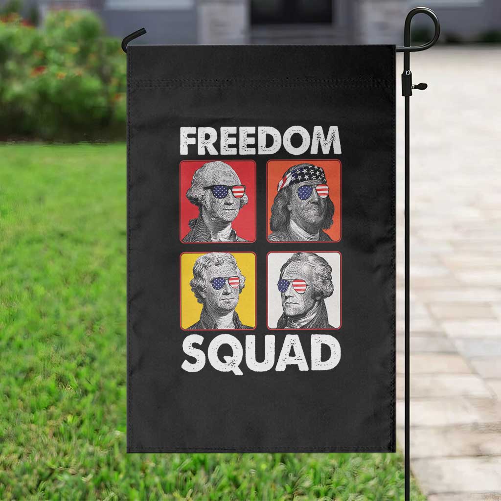 Freedom Squad Founding Fathers Garden Flag American Revolution 4th of July