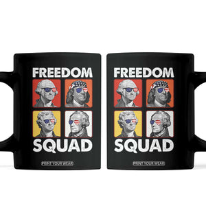Freedom Squad Founding Fathers Coffee Mug American Revolution 4th of July
