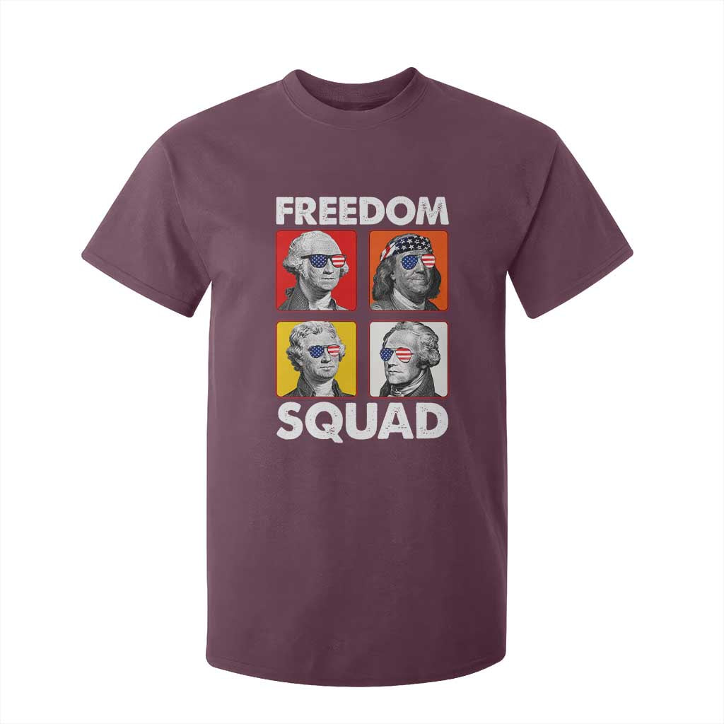 Freedom Squad Founding Fathers T Shirt For Kid American Revolution 4th of July