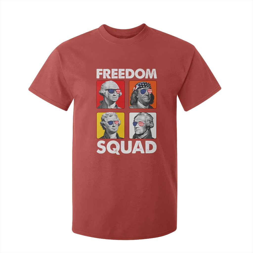 Freedom Squad Founding Fathers T Shirt For Kid American Revolution 4th of July