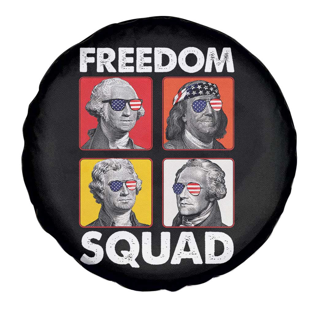 Freedom Squad Founding Fathers Spare Tire Cover American Revolution 4th of July