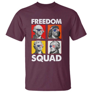 Freedom Squad Founding Fathers T Shirt American Revolution 4th of July