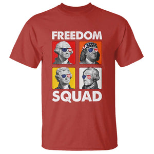 Freedom Squad Founding Fathers T Shirt American Revolution 4th of July