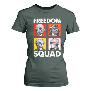 Freedom Squad Founding Fathers T Shirt For Women American Revolution 4th of July