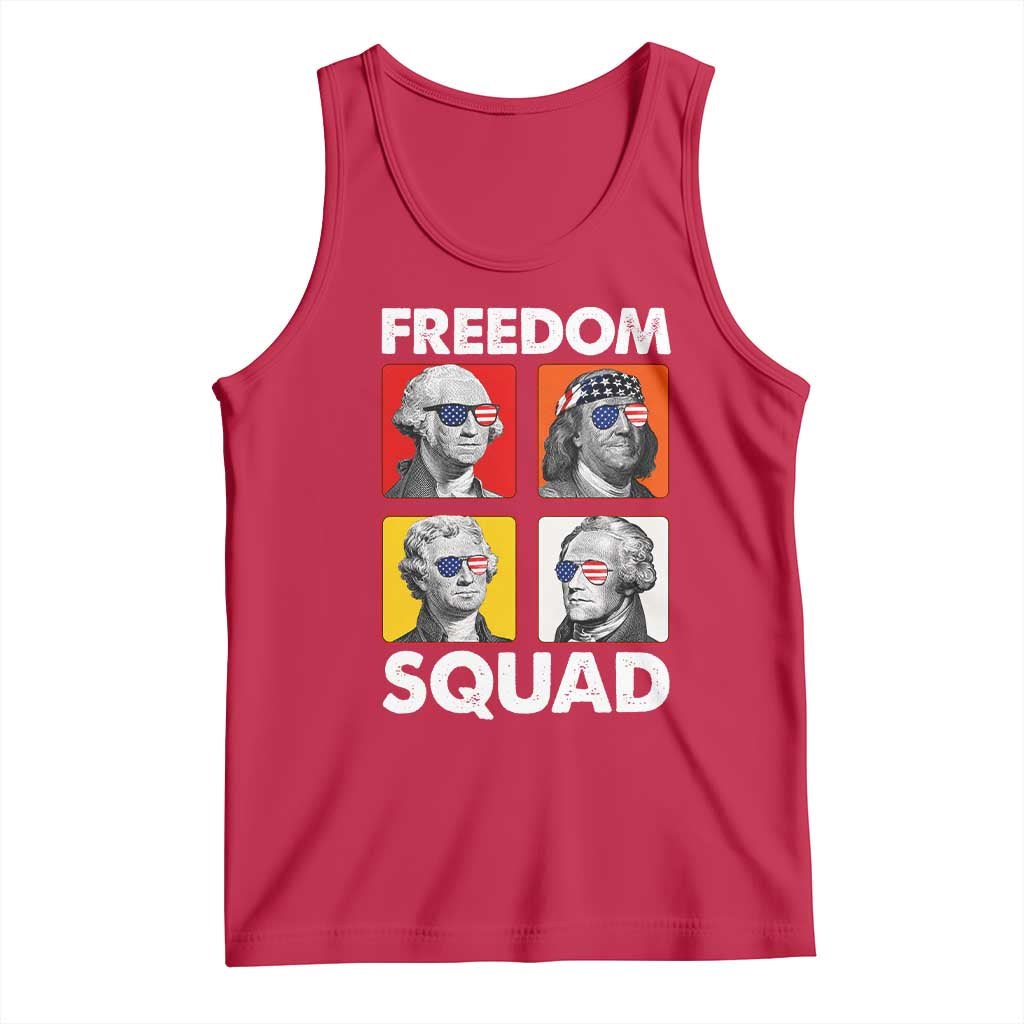 Freedom Squad Founding Fathers Tank Top American Revolution 4th of July
