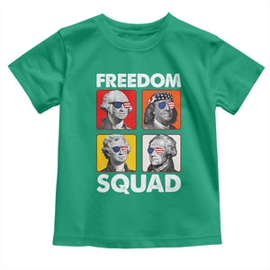 Freedom Squad Founding Fathers Toddler T Shirt American Revolution 4th of July