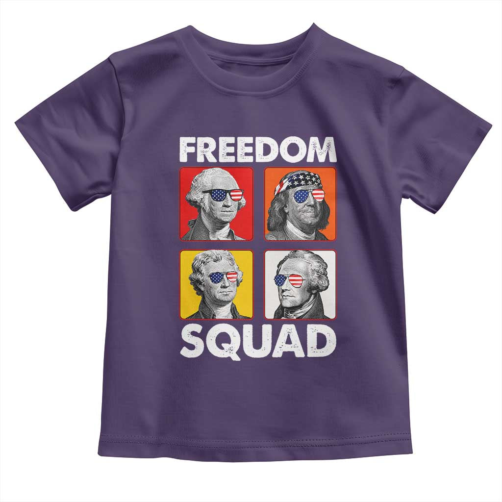 Freedom Squad Founding Fathers Toddler T Shirt American Revolution 4th of July