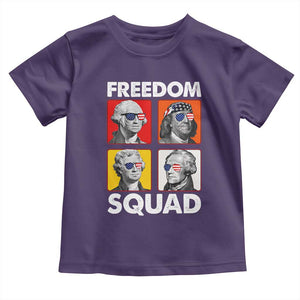 Freedom Squad Founding Fathers Toddler T Shirt American Revolution 4th of July