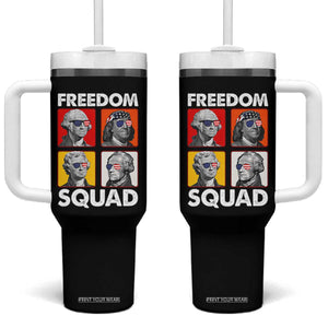 Freedom Squad Founding Fathers Tumbler With Handle American Revolution 4th of July