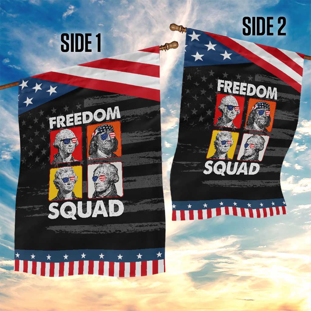 Freedom Squad Founding Fathers Patriotic Garden Flag American Revolution 4th of July