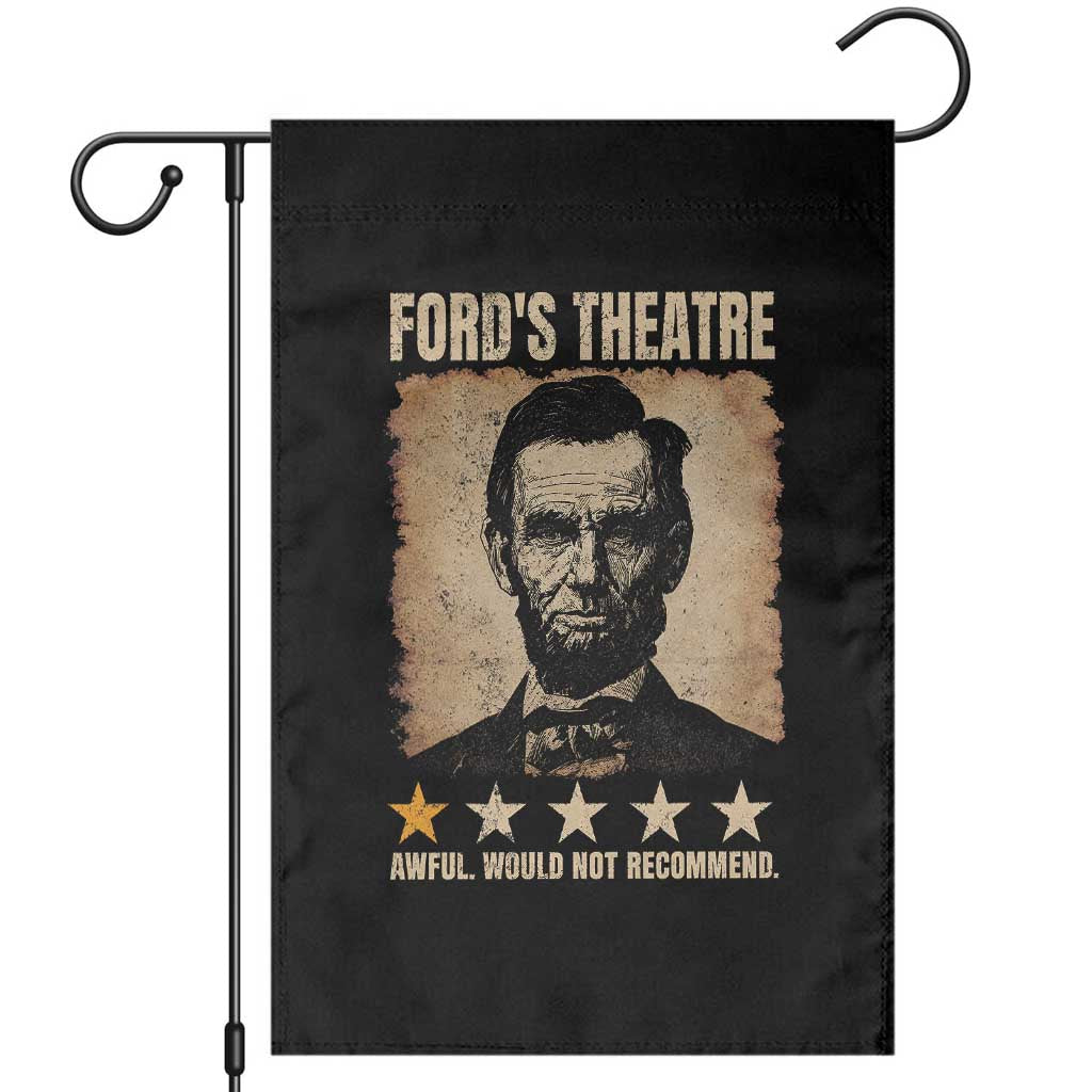 Abraham Lincoln Ford's Theatre Garden Flag Awful Would Not Recommend Funny US History
