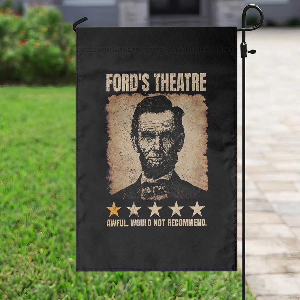 Abraham Lincoln Ford's Theatre Garden Flag Awful Would Not Recommend Funny US History