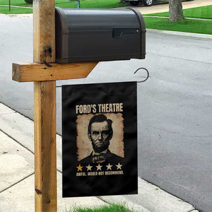 Abraham Lincoln Ford's Theatre Garden Flag Awful Would Not Recommend Funny US History