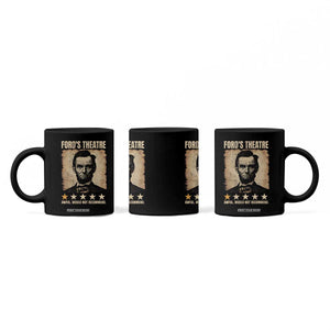 Abraham Lincoln Ford's Theatre Coffee Mug Awful Would Not Recommend Funny US History