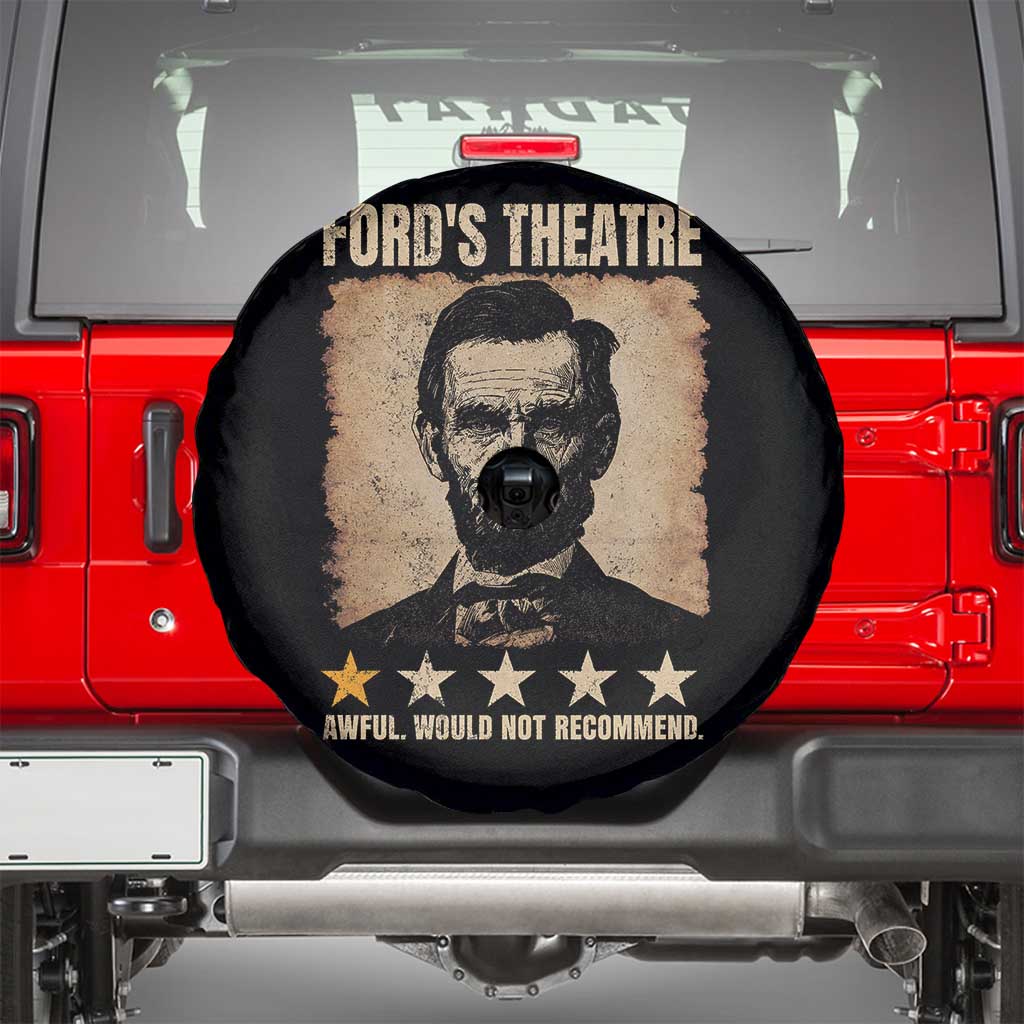 Abraham Lincoln Ford's Theatre Spare Tire Cover Awful Would Not Recommend Funny US History