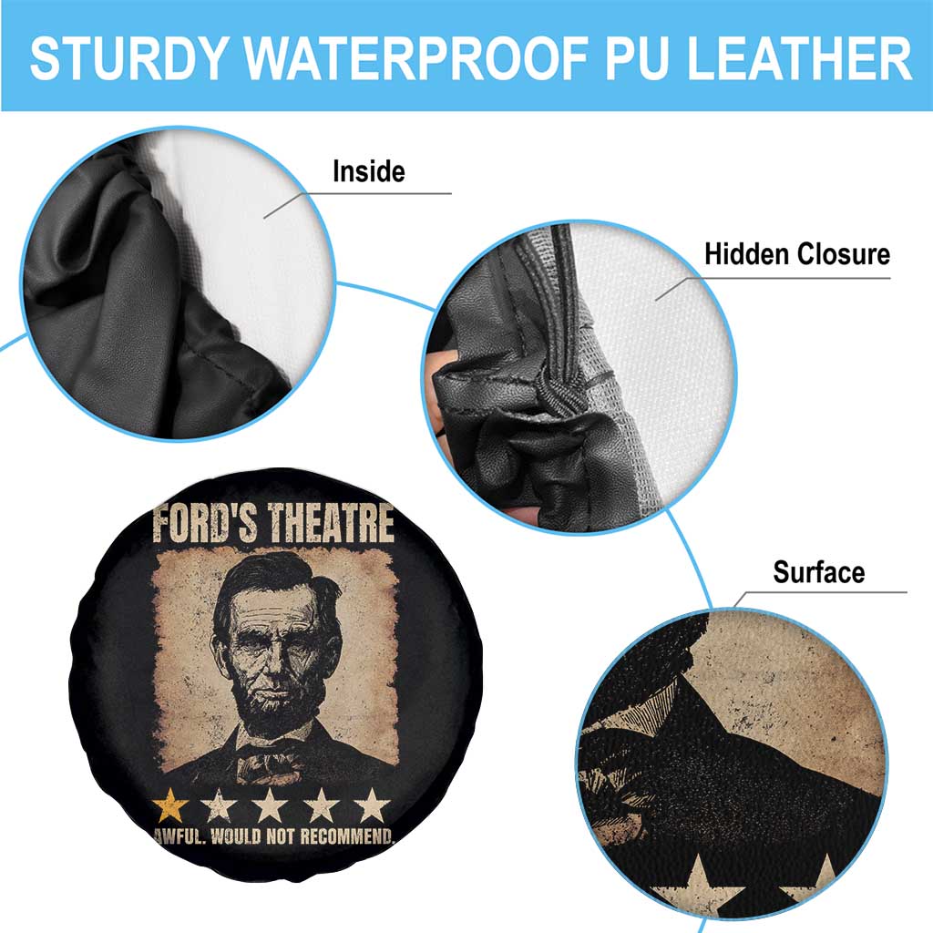 Abraham Lincoln Ford's Theatre Spare Tire Cover Awful Would Not Recommend Funny US History