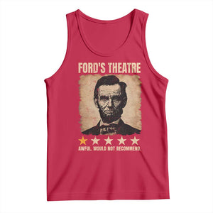 Abraham Lincoln Ford's Theatre Tank Top Awful Would Not Recommend Funny US History