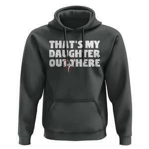 Funny That's My Daughter Out There Hoodie Gymnast Parents Support TS11 Dark Heather Print Your Wear