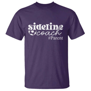 Funny Sideline Coach Parent T Shirt Soccer Mom Dad Football TS11 Purple Print Your Wear