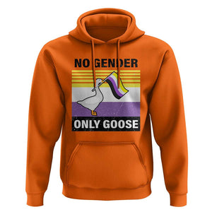 Funny Non Binary Hoodie No Gender Only Goose LGBTQ Enby Flag TS11 Orange Print Your Wear