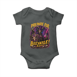Prepare For Beeyatle Baby Onesie Funny Goat Wizard LitRPG Lover