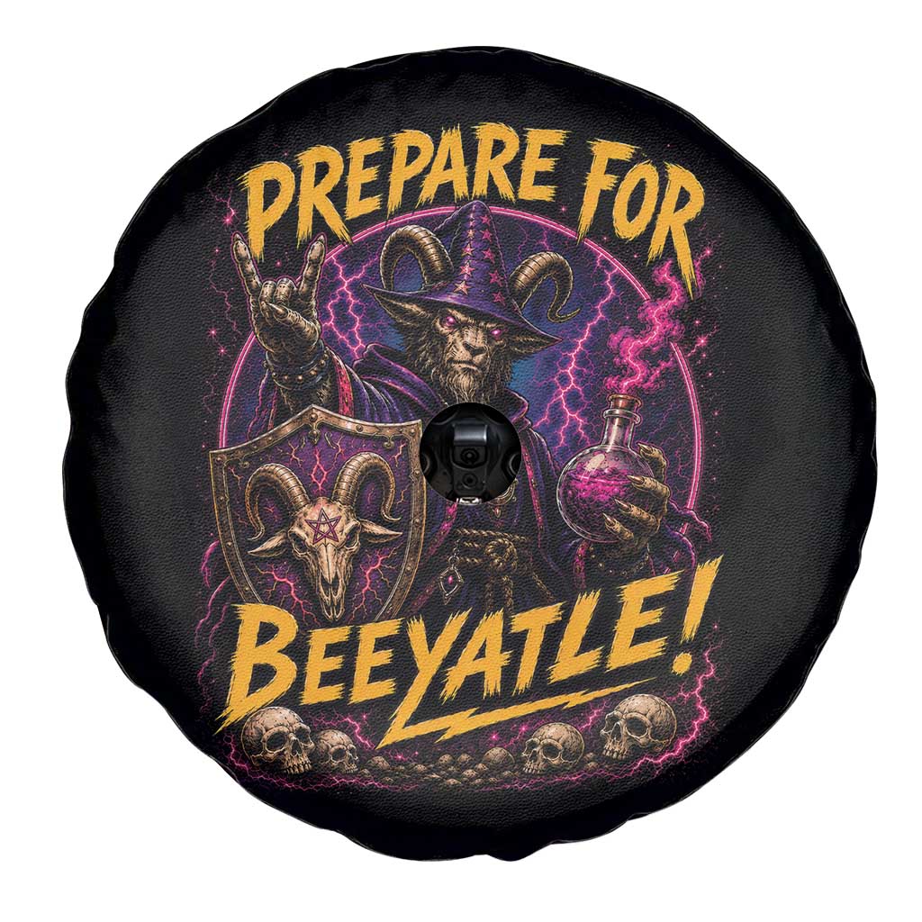 Prepare For Beeyatle Spare Tire Cover Funny Goat Wizard LitRPG Lover