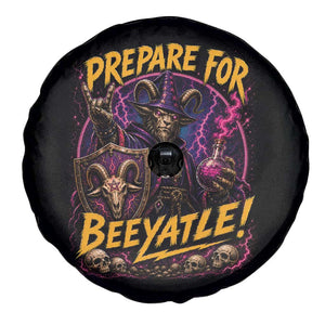 Prepare For Beeyatle Spare Tire Cover Funny Goat Wizard LitRPG Lover