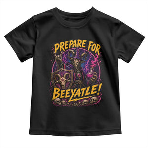 Prepare For Beeyatle Toddler T Shirt Funny Goat Wizard LitRPG Lover