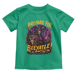 Prepare For Beeyatle Toddler T Shirt Funny Goat Wizard LitRPG Lover