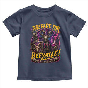 Prepare For Beeyatle Toddler T Shirt Funny Goat Wizard LitRPG Lover