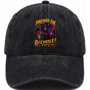 Prepare For Beeyatle Washed Cotton Baseball Cap Funny Goat Wizard LitRPG Lover