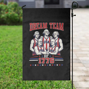 Dream Team of 1776 Funny Basketball 4th of July Founding Fathers Garden Flag