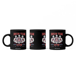 Dream Team of 1776 Funny Basketball 4th of July Founding Fathers Coffee Mug
