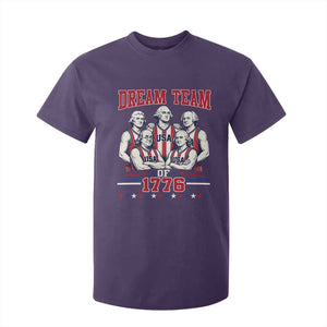 Dream Team of 1776 Funny Basketball 4th of July Founding Fathers T Shirt For Kid