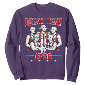 Dream Team of 1776 Funny Basketball 4th of July Founding Fathers Sweatshirt