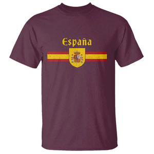 Espana Escudo Retro Spain Coat of Arms and Flag Español T Shirt TS11 Print Your Wear