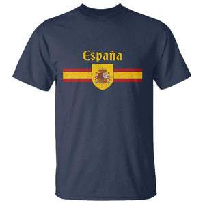 Espana Escudo Retro Spain Coat of Arms and Flag Español T Shirt TS11 Navy Print Your Wear