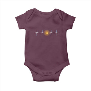 Argentina Sun of May Heartbeat ECG Pulse Argentine Pride Baby Onesie