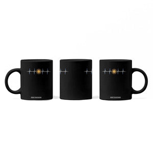 Argentina Sun of May Heartbeat ECG Pulse Argentine Pride Coffee Mug