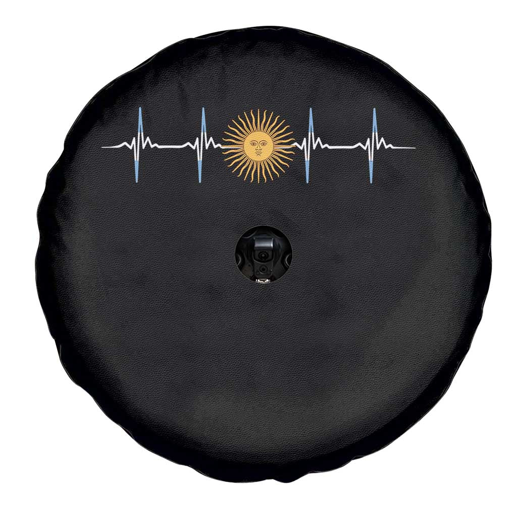 Argentina Sun of May Heartbeat ECG Pulse Argentine Pride Spare Tire Cover