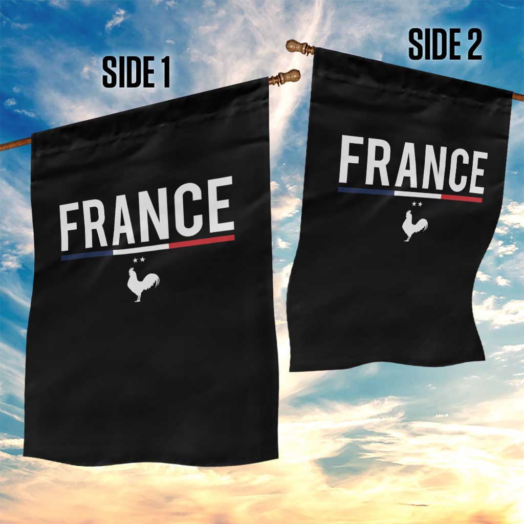 France Gallic Rooster Sports Throwback Design Vintage French Flag Garden Flag TS11 Print Your Wear