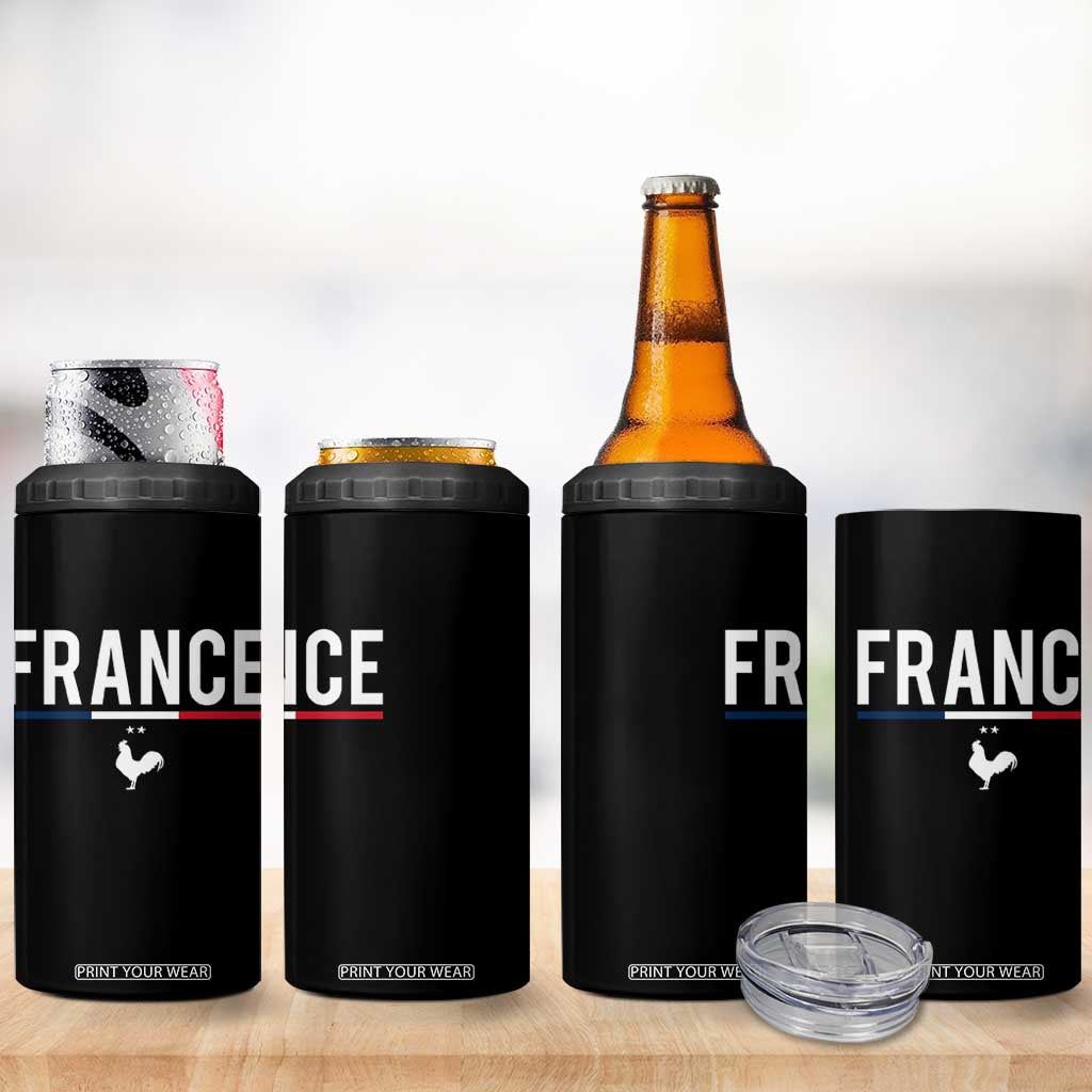 France Gallic Rooster Sports Throwback Design Vintage French Flag 4 in 1 Can Cooler Tumbler TS11 Print Your Wear