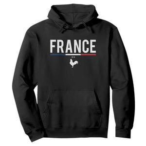 France Gallic Rooster Sports Throwback Design Vintage French Flag Hoodie