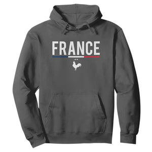 France Gallic Rooster Sports Throwback Design Vintage French Flag Hoodie
