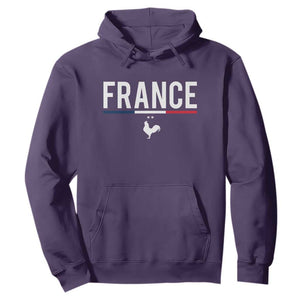France Gallic Rooster Sports Throwback Design Vintage French Flag Hoodie