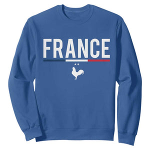 France Gallic Rooster Sports Throwback Design Vintage French Flag Sweatshirt
