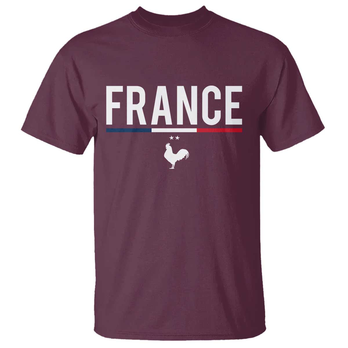France Gallic Rooster Sports Throwback Design Vintage French Flag T Shirt
